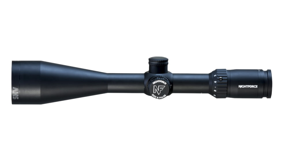 NightForce SHV 4-14x56 .250 MOA 30mm Rifle Scope, Black, MOAR Non Illumintated Reticle, Full-Size, C520