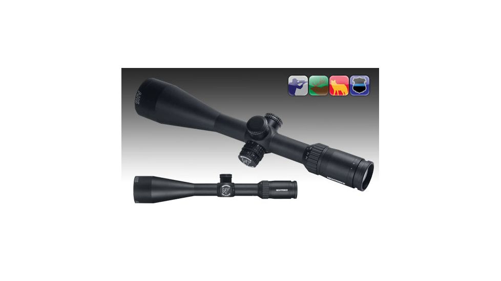 NightForce SHV 4-14x56 .250 MOA 30mm Rifle Scope, Black, MOAR Non Illumintated Reticle