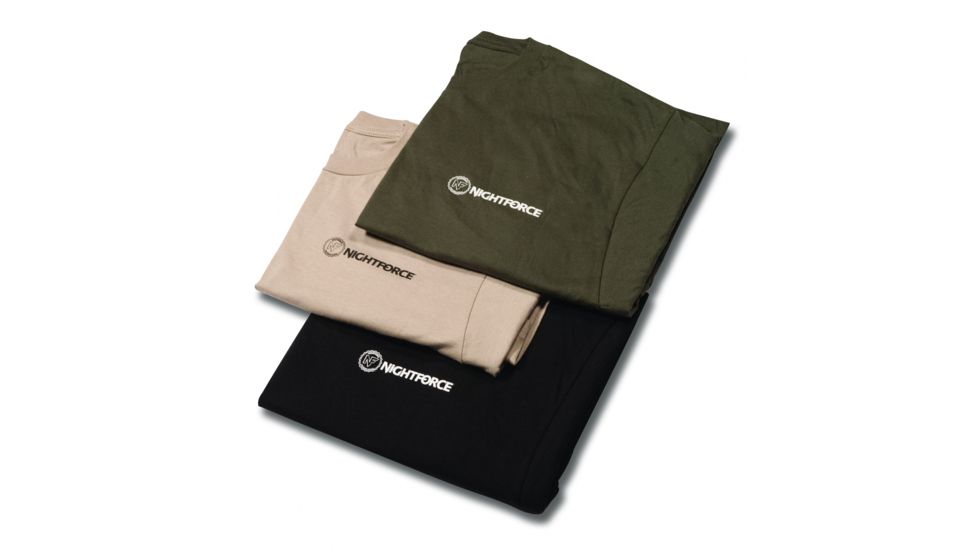 Nightforce T-Shirt, Excel, Black, Medium, Black, Med A232