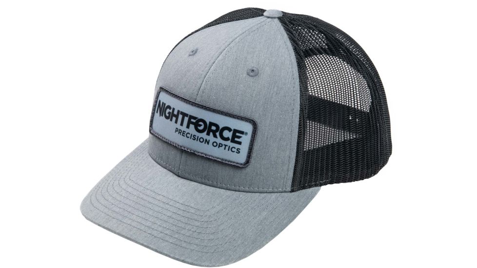 USED NightForce Trucker Hat, Low Profile, w/ Patch, Black/Grey, Small, A524-S, EDEMO1