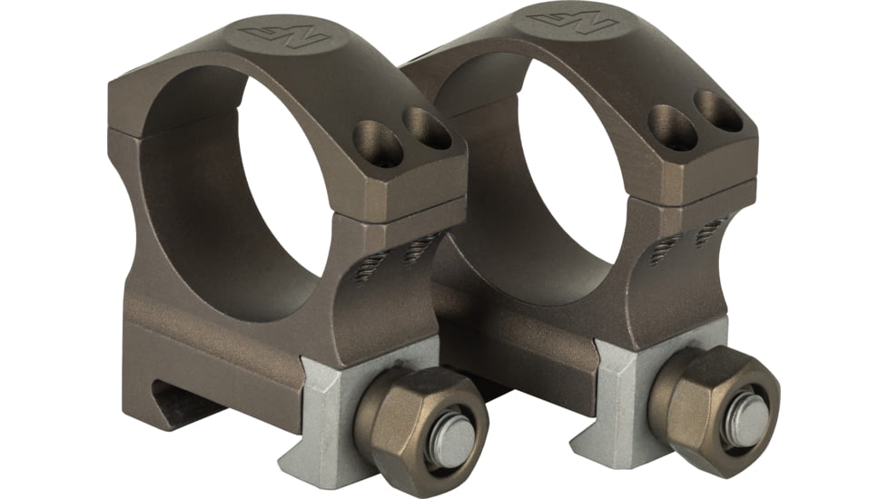 NightForce XTRM Ultralite Riflescope Rings Set, 30mm Tube, 1.0in Medium, 4 Screw, Dark Earth, A677