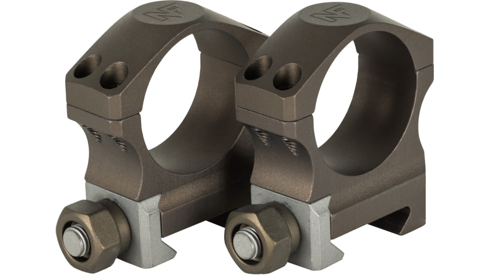 NightForce XTRM Ultralite Riflescope Rings Set, 30mm Tube, 1.0in Medium, 4 Screw, Dark Earth, A677