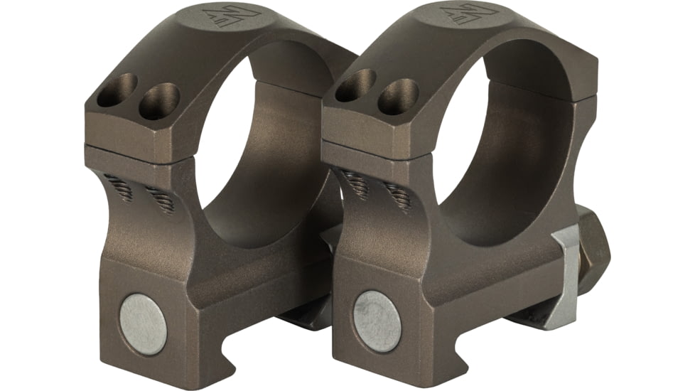 NightForce XTRM Ultralite Riflescope Rings Set, 30mm Tube, 1.0in Medium, 4 Screw, Dark Earth, A677