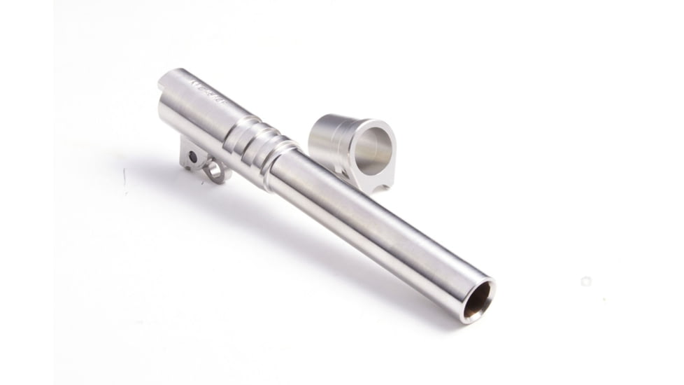 Nighthawk Custom Barrel, Drop-In, .45 ACP, 5in, Stainless, Fully Machined Steel, with Bushing, Link, and Pin, SDP1000