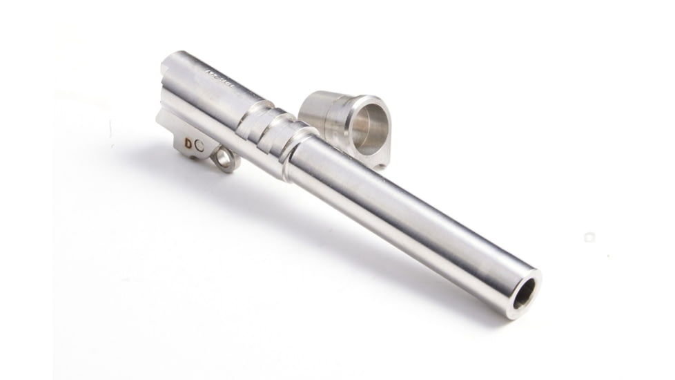 Nighthawk Custom Barrel, Drop-In, 9mm, W/N Ramped, 5in, Stainless, Fully Machined Steel, with Bushing, Link, and Pin, SDP1001