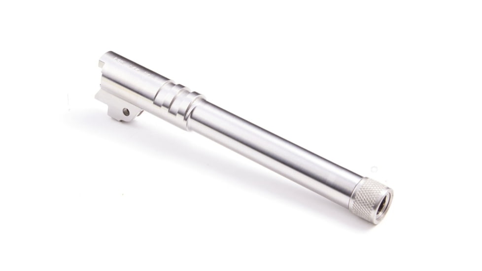 Nighthawk Custom Barrel, Threaded, Gov., 9mm, Ramped, w/.500x28 Threads 5.755in OAL, Stainless, Fully Machined, SP0039