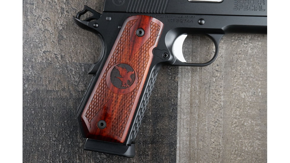 Nighthawk Custom Cocobolo Grips, Gov., Bobtail, Double Diamond w/Nighthawk Logo, G172