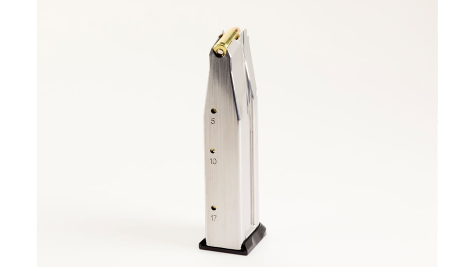 Nighthawk Custom Double Stack w/ Moon Hawk Logo Pistol Magazine, 1911, 9mm, 17 Rounds, Black, MG0070-AB-17RD