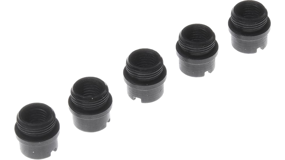 Nighthawk Custom Grip Screw Bushings, Carbon, Fully Machined, Standard, 4-pack, SP0150