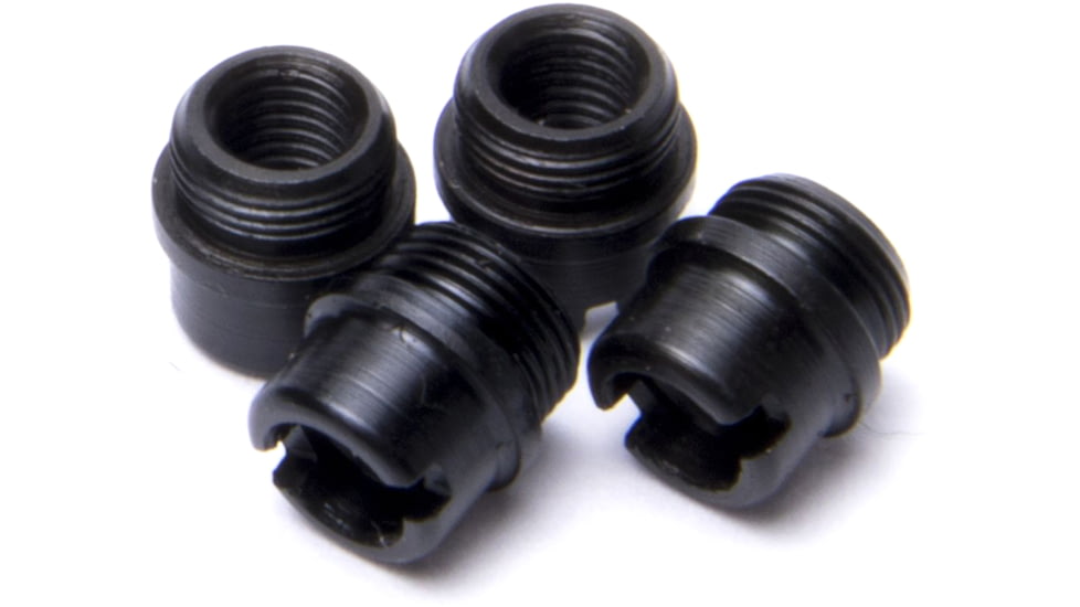 Nighthawk Custom Grip Screw Bushings, Carbon, Fully Machined, Standard, 4-pack, SP0150
