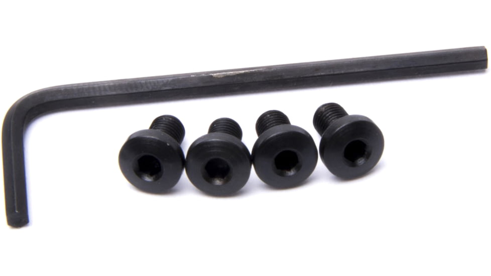 Nighthawk Custom Grip Screws, Set of Four, Thin Hex Head, Carbon, w/Wrench, Fully Machined, SP0157