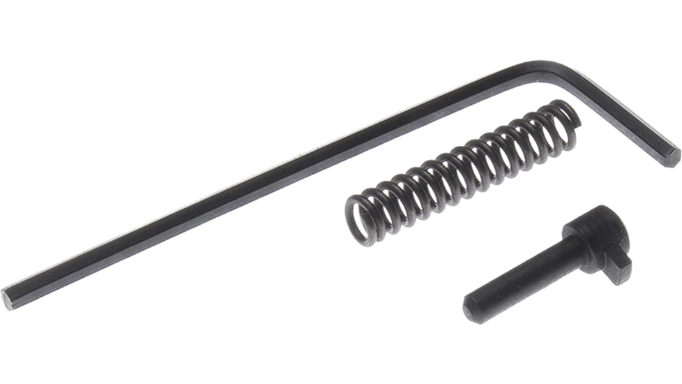 Nighthawk Custom Mag Catch lock and Spring, Hex Head, Fully Machined, Black Melonite Finish, SP0219