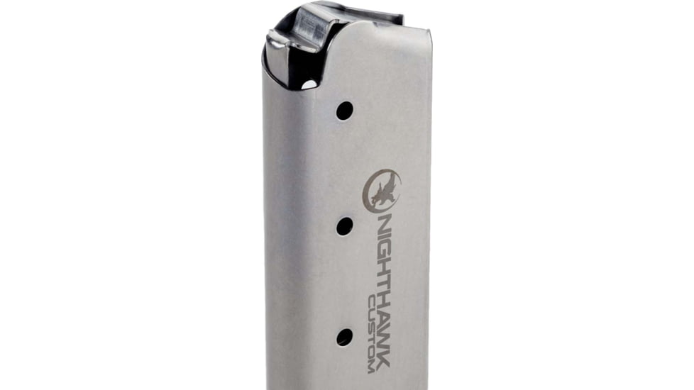Nighthawk Custom Magazine w/ Aluminum Base Pad, 1911, .45 ACP, 8-Round, Stainless Steel, MG0048-8RD
