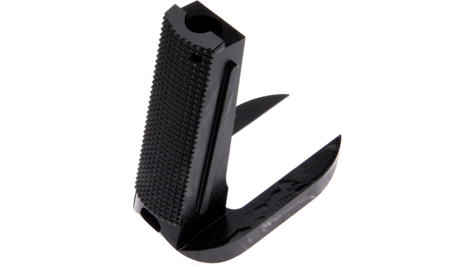 Nighthawk Custom Mainspring Housing and Magwell, One Piece, Gov., 20 LPI Checkering, Fully Machined, Carbon, Lanyard Loop, SP0251