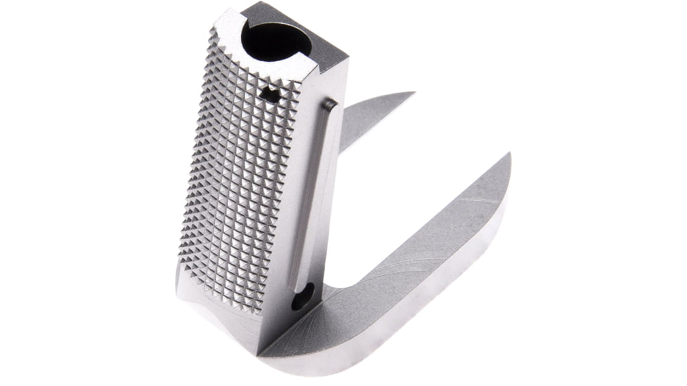 Nighthawk Custom Mainspring Housing and Magwell, One Piece, Officer, 20 LPI Checkering, Fully Machined, Stainless, SP0250-1