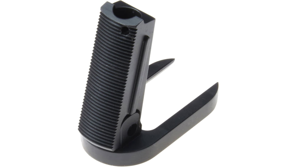 Nighthawk Custom Mainspring Housing, Officer Flat, Serrated w/Magwell, Carbon, Fully Machined, SP0243