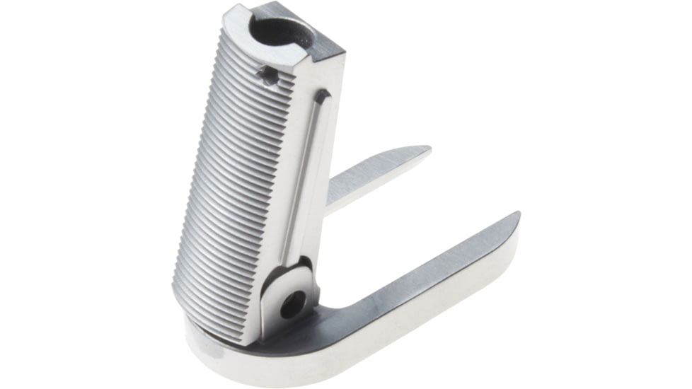 Nighthawk Custom Mainspring Housing, Officer Flat, Serrated, w/Magwell, Stainless, Fully Machined, SP0245