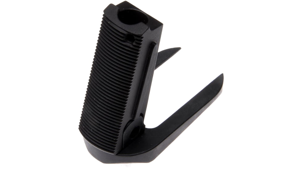 Nighthawk Custom Mainspring Housing, Officer, Serrated and T3 Style Magwell, 2-Piece Combo, Carbon, Fully Machined, SP0265