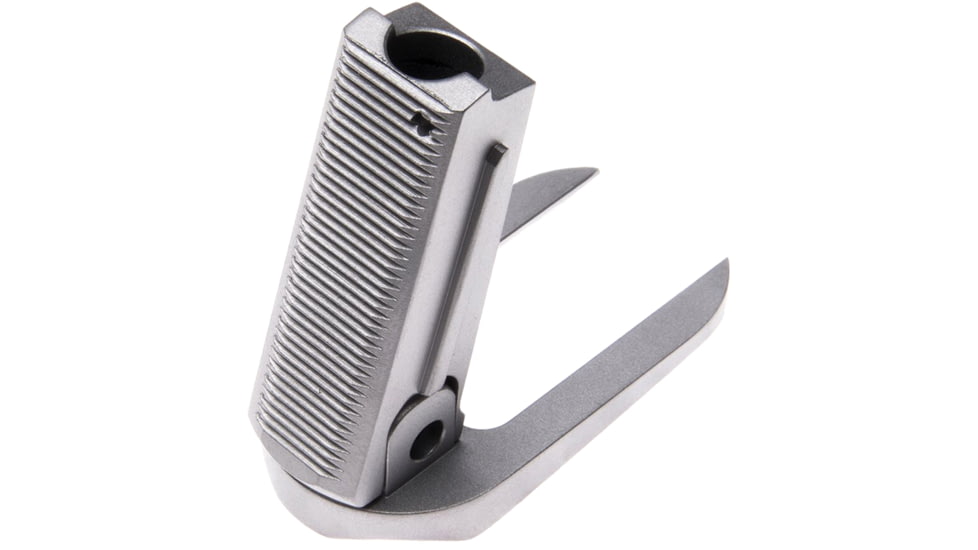 Nighthawk Custom Mainspring Housing, Officer, Serrated and T3 Style Magwell, 2-Piece Combo, Stainless, Fully Machined, SP0266