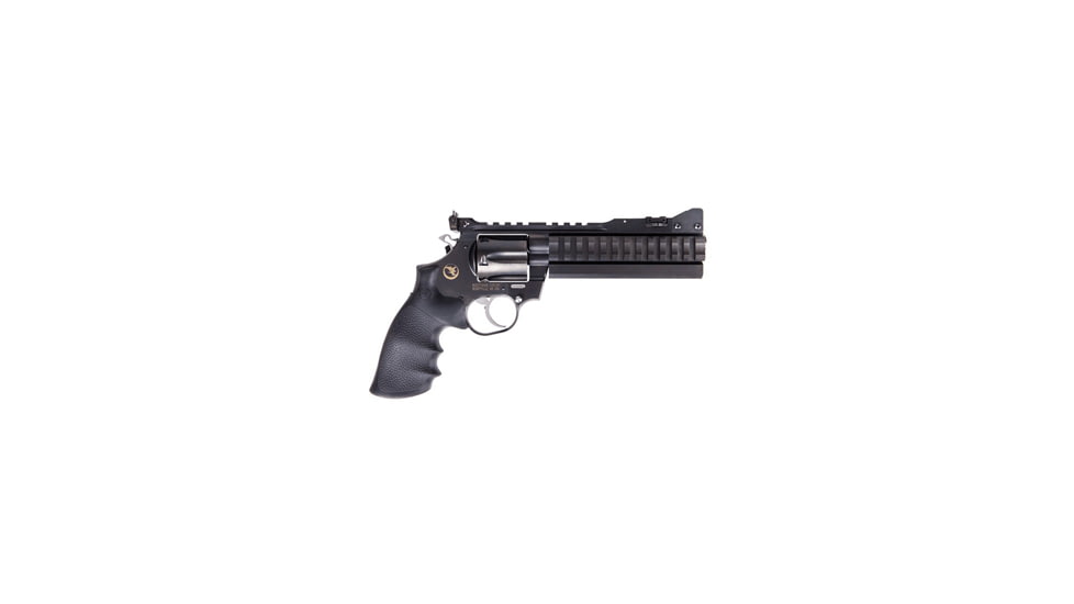 Nighthawk Custom Super-Sport Revolver, .357 Magnum, 6in barrel, matte black steel frame, Hogue black rubber grip, revolving chamber, adjustable target, 6 round cylinder, NCF-SS-.357 MG-6-1-FRRMPG