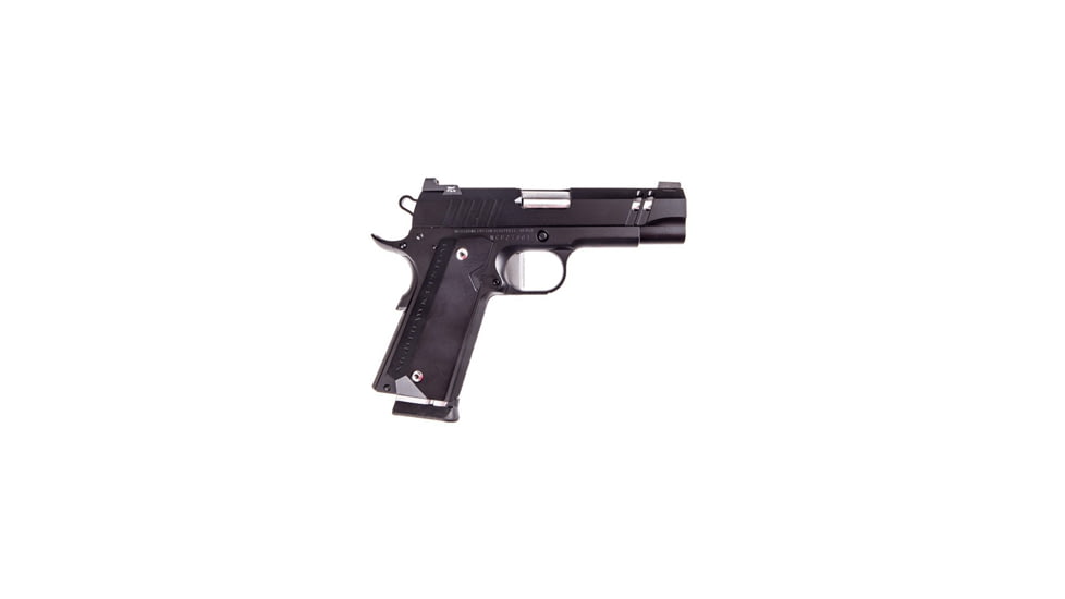 Nighthawk Custom Tri-Cut-Carry Pistol, 9mm Luger, 4.25in barrel, black finish steel frame, custom aluminum grips grip, recoil operated semi-automatic, tritium front, Heinie rear, 10 round magazine, NCFTRICUTCY9MM4.251FRRMPG