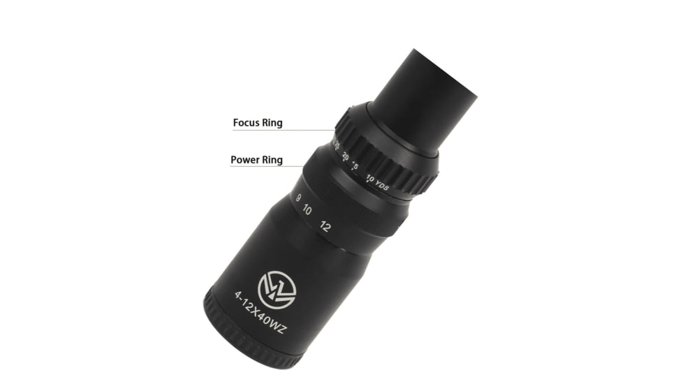 NightStar 4-12x40mm 30mm Tube Rifle Scope, Second Focal Plane, Black, NS11151