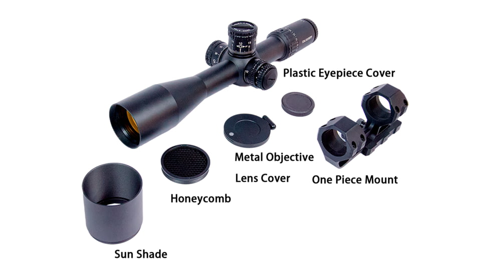 NightStar 6-24x50mm 34mm Tube Rifle Scope, Fist Focal Plane, MRAD Reticle, Black, NS11218