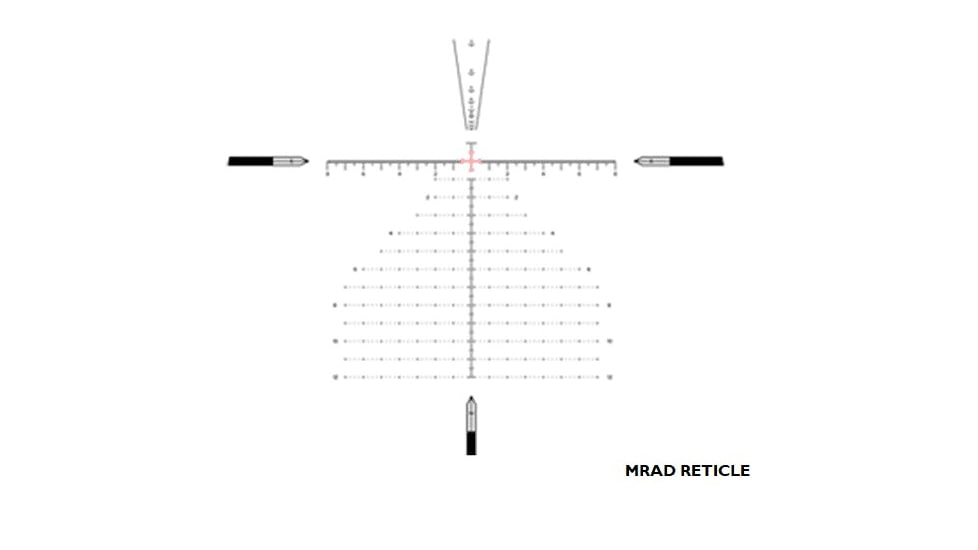 NightStar 6-24x50mm 34mm Tube Rifle Scope, Fist Focal Plane, MRAD Reticle, Black, NS11218