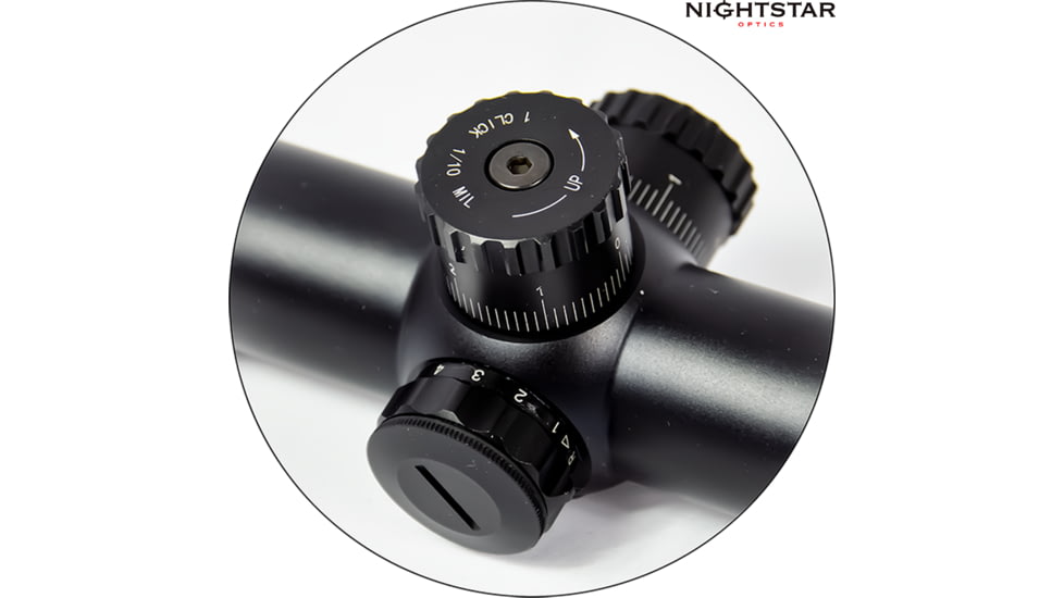 NightStar EDIRF 1-10x30mm Rifle Scope, 35mm Tube, First Focal Plane, Black, Illuminated Reticle, MOA, NS11206