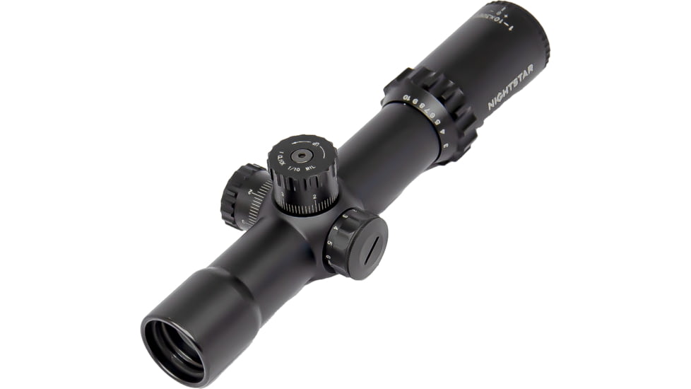 NightStar EDIRF 1-10x30mm Rifle Scope, 35mm Tube, First Focal Plane, Black, Illuminated Reticle, MOA, NS11206