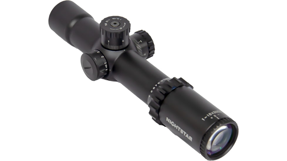 NightStar EDIRF 1-10x30mm Rifle Scope, 35mm Tube, First Focal Plane, Black, Illuminated Reticle, MOA, NS11206