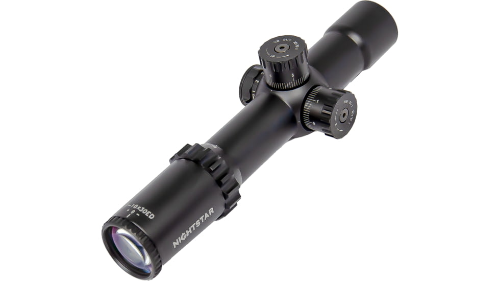 NightStar EDIRF 1-10x30mm Rifle Scope, 35mm Tube, First Focal Plane, Black, Illuminated Reticle, MOA, NS11206