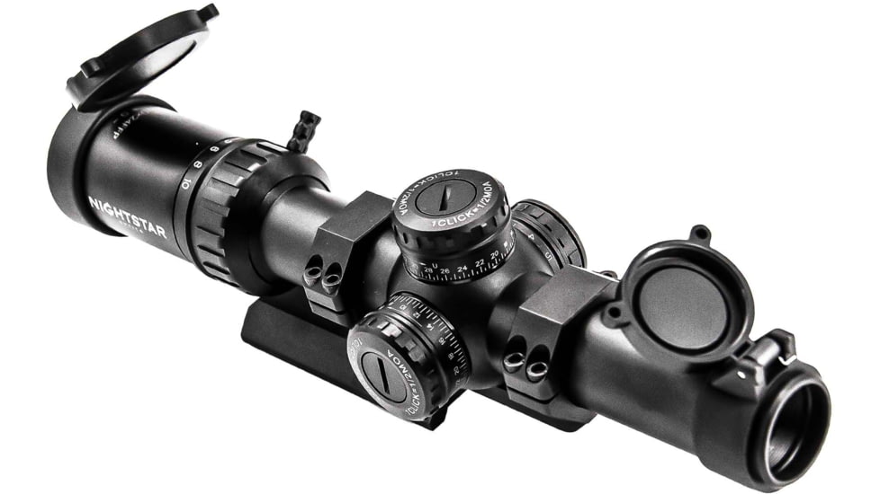 NightStar 1-10x24mm LPVO 30mm Tube Riflescope, First Focal Plane Scope w/Bipod Combo
