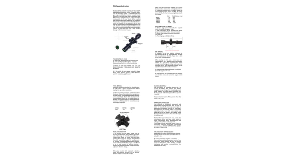 NightStar 3-12x42mm 30mm Tube Riflescope, First Focal Plane, Illuminated Mil-Dot, Black, NS11214