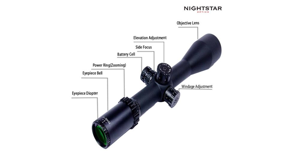 NightStar 3-30x56mm 35mm Tube Riflescope, First Focal Plane