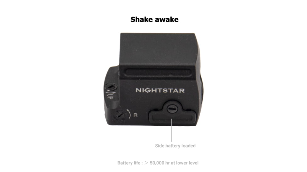 NightStar PT17MR Reflex Red Dot Sight, 1x17mm, 0.86x0.67in, 3 MOA Dot, Circle Dot, Circle, Black, PT17MR