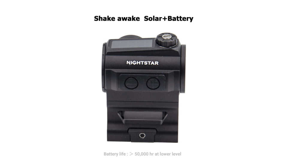 NightStar PT23MS Ultra Short Solar Reflex Red Dot Sight, 1x23mm, 3 MOA, Black, PT23MS