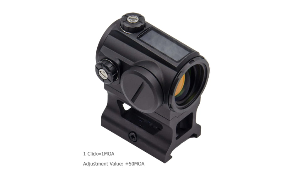 NightStar PT23MS Ultra Short Solar Reflex Red Dot Sight, 1x23mm, 3 MOA, Black, PT23MS