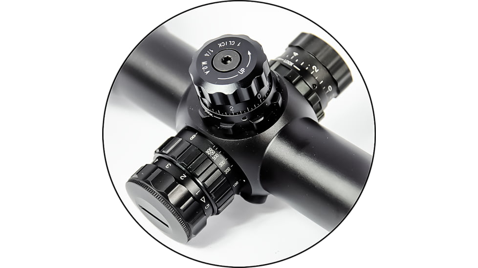 NightStar SFIRF 2.5-15x50mm Rifle Scope, 30mm Tube, First Focal Plane, Black, Illuminated Mil-Dot Reticle, MOA, NS112015