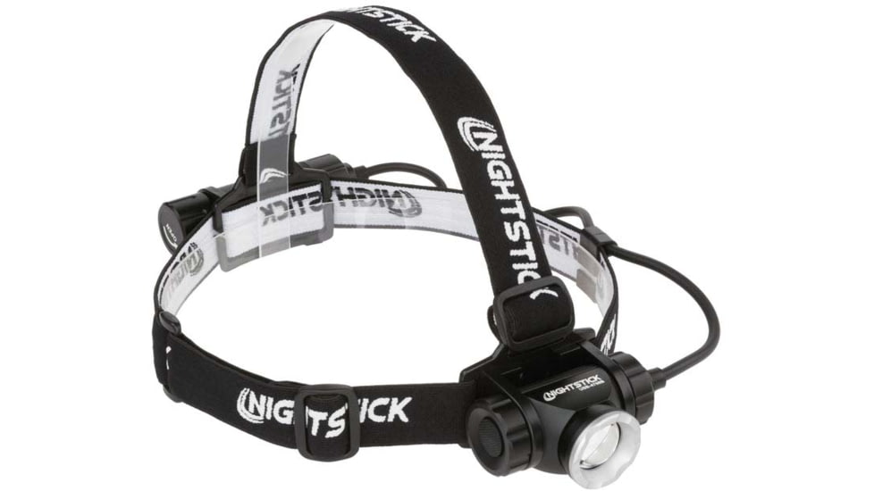 Nightstick Adjustable Beam CREE LED Headlamp, 250-1000 Lumens, Black, USB-4708B