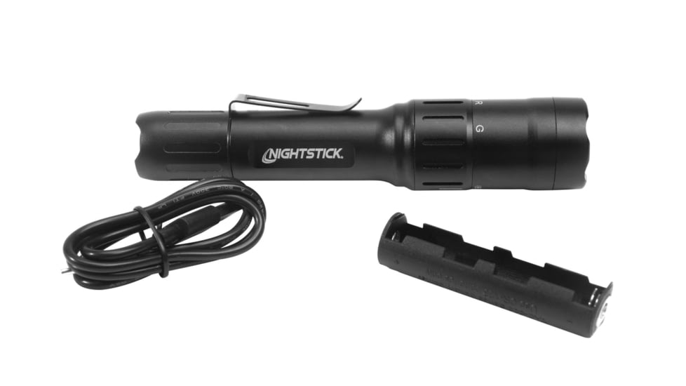 Nightstick BARRAGE USB Tactical Flashlight, 900 Lumen, 3 Hour Run Time, Matte Finish, Black