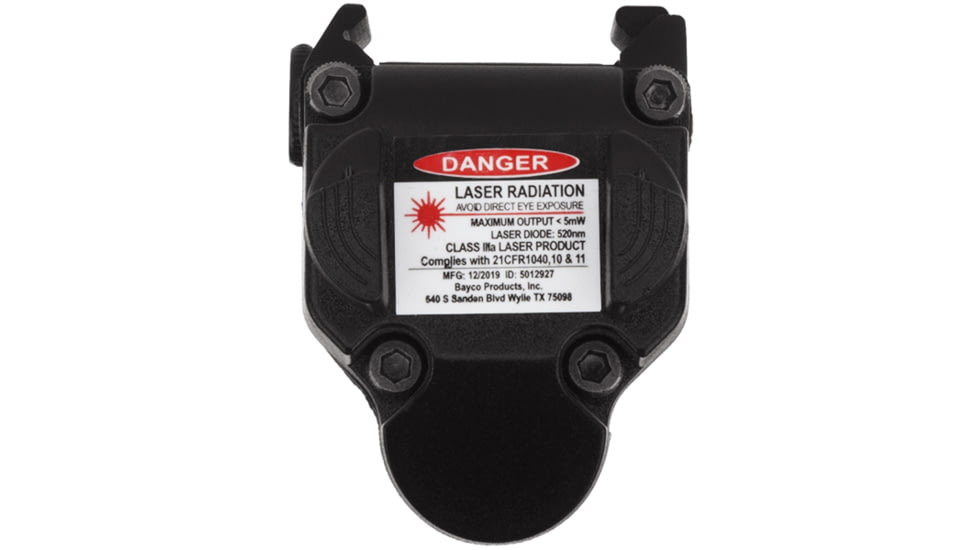 Nightstick Compact Tactical Weapon-Mounted LED Light w/Green Laser, 550 Lumens, Black, TCM-550XL-GL