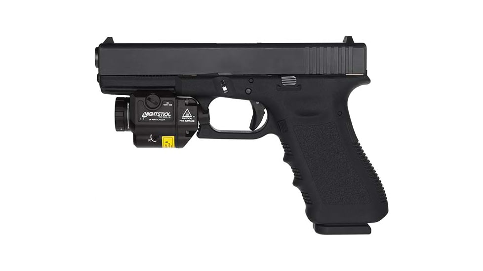 Nightstick Compact Tactical Weapon-Mounted LED Light w/Green Laser, 550 Lumens, Black, TCM-550XL-GL