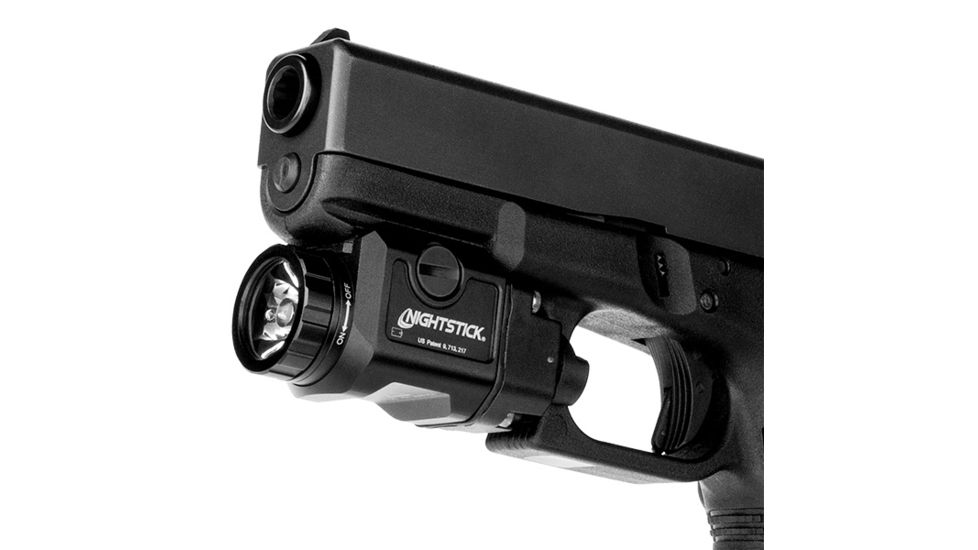 Nightstick Compact Tactical Weapon-Mounted Light, CR123, Black, TCM-550XL