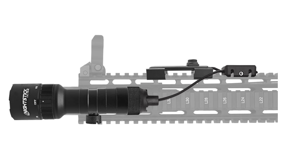 Nightstick Dual Beam Weapon Lighting System, Black - LGL-180-IR