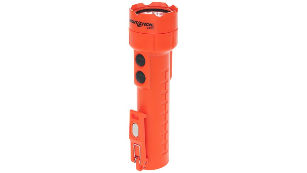 Nightstick Dual-Light Flashlight w/Dual Magnets,Rechargeable,350 Lumens,Red NSR-2522RM