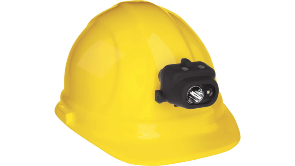Nightstick Dual-Light Multi-Function 3AAA Headlamp w/Clip &amp; Hard Hat Mount, Non Rechargeable, 180 Lumens, Black NSP-4608BC