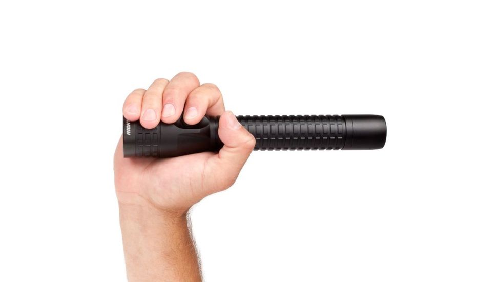 Nightstick Duty Size Multi Function Metal LED Flashlight,Rechargeable,AC/DC Adapter,650 Lumens,Black NSR-9614XL