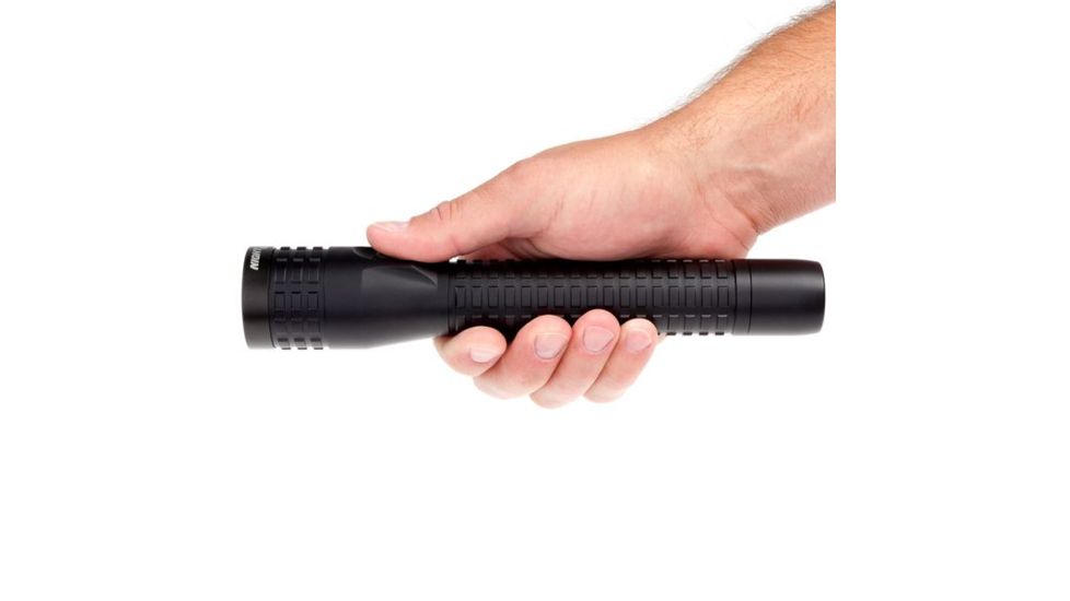 Nightstick Duty Size Multi Function Metal LED Flashlight,Rechargeable,AC/DC Adapter,650 Lumens,Black NSR-9614XL