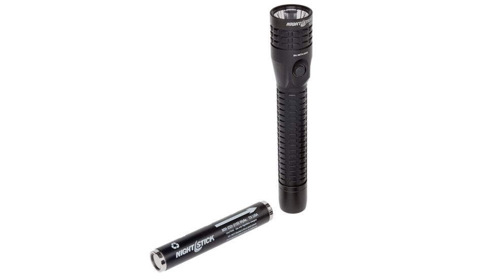 Nightstick Duty Size Multi Function Metal LED Flashlight,Rechargeable,Battery Only,650 Lumens,Black NSR-9614XLLB